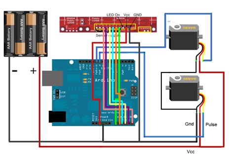 How To Make Line Follower Robot Using 6 Pin Ir Array Arduino L298n ...