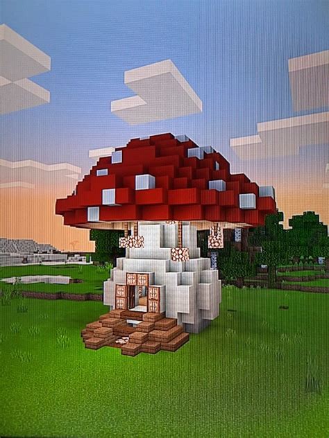 Mushroom house minecraft | Cool minecraft creations, Cool minecraft, Minecraft crafts