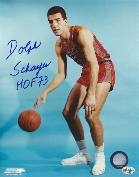 Autographed DOLPH SCHAYES 8x10 Syracuse Nats Photo - Main Line Autographs