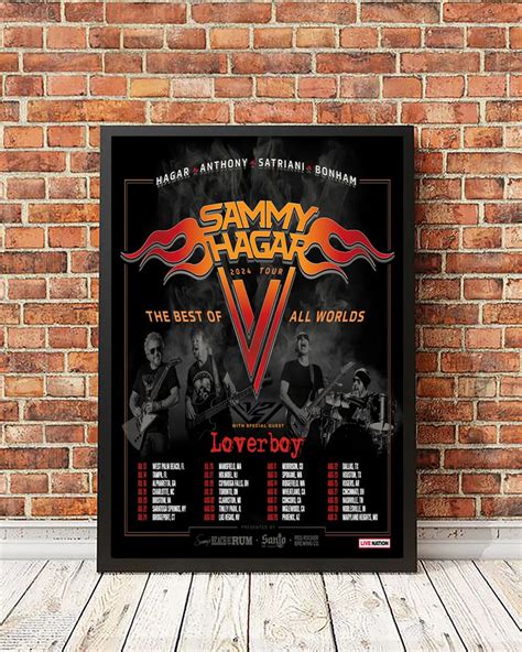 Sammy Hagar The Best Of All Worlds Tour 2024 Poster | 48% OFF Today ...