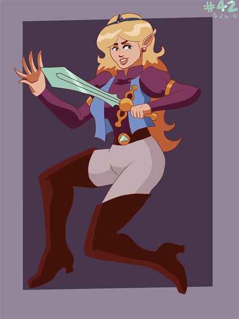 Cartoon Zelda by CountBedlam on DeviantArt