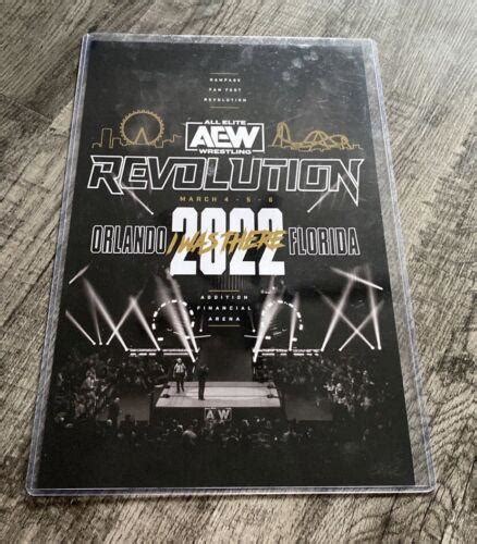 AEW Revolution PPV Original Wrestling Poster | #4546579906