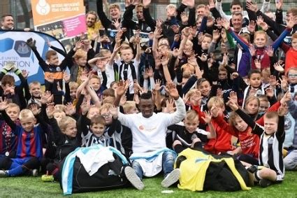 Video | Atsu highlights World Orphan Day at Newcastle United Foundation soccer school