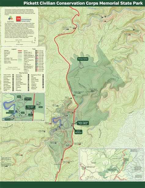 Pickett CCC Memorial State Park Map by Tennessee State Parks | Avenza Maps