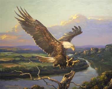 Eagle Paintings | Oil Paintings ,100% Satisfaction Guarantee! Handpainted Oil Painting ... | A ...