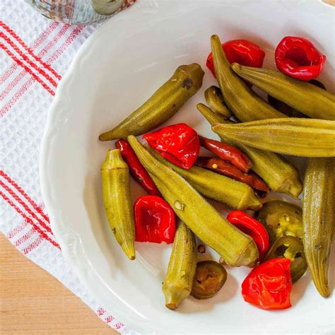 Sweet and Spicy Pickled Okra Recipe - Emily Farris