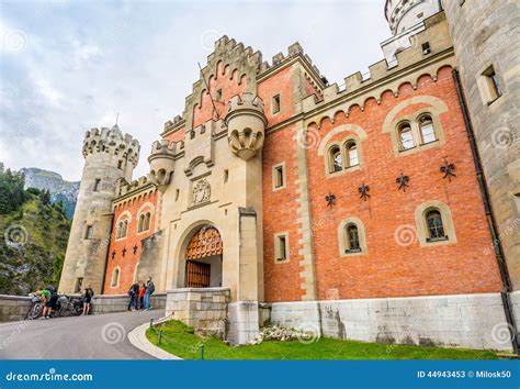 View at the Gate To Neuschwanstein Castle. Editorial Stock Photo ...