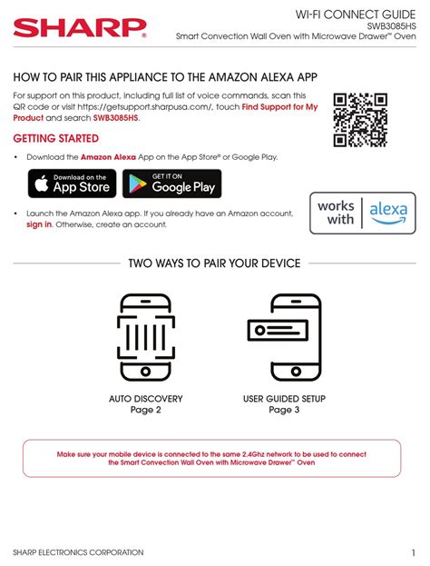 SHARP SWB3085HS WI-FI CONNECT MANUAL Pdf Download | ManualsLib