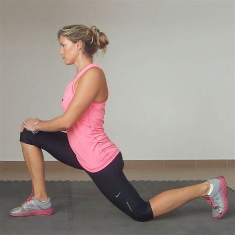 The Hip Flexor Stretch (Kneeling) Exercise is a great stretch for lengthening the muscles in the ...