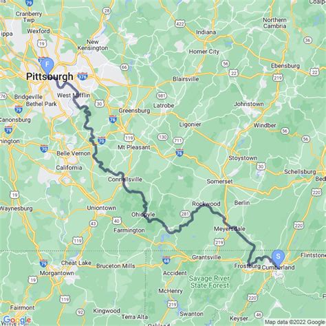 Great Allegheny Passage Trail Map - Alexia Lorraine