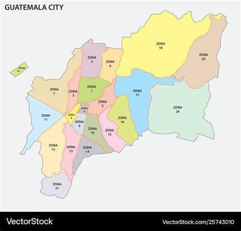 Guatemala City Zone Map - Issie Leticia