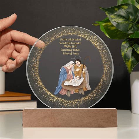 "And He shall be called Wonderful..." Acrylic Plaque and Night Light – Good Gift Company