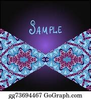 2 Tribal Flyer Design With Two Triangles Clip Art | Royalty Free - GoGraph