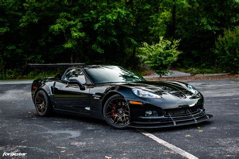 Chevrolet Corvette C6 Z06 Black Forgestar F14 Wheel | Wheel Front