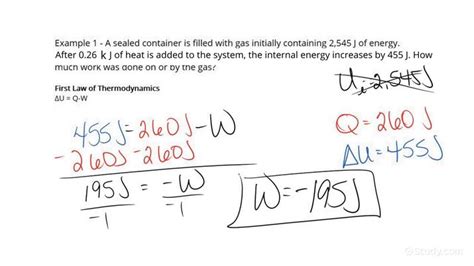 Thermodynamics Formulas