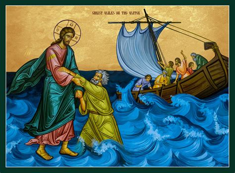 Jesus And Peter Walking On Water Hd