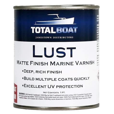 Buy TotalBoat Lust Marine Varnish, High Gloss and Matte Finish for Wood ...