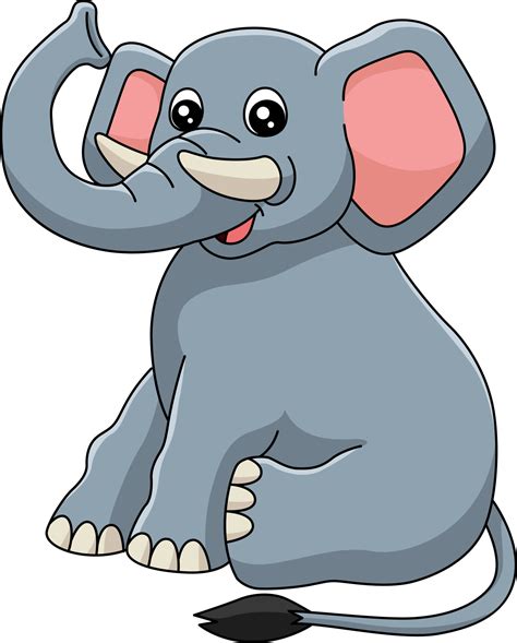 Elephant Cartoon Clipart Vector Illustration 5561602 Vector Art at Vecteezy