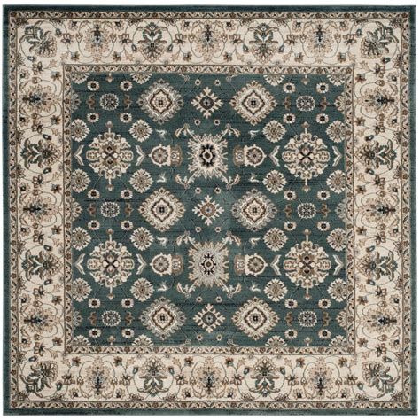 Safavieh Lyndhurst Teal/Cream 7 ft. x 7 ft. Square Area Rug-LNH332T-7SQ ...