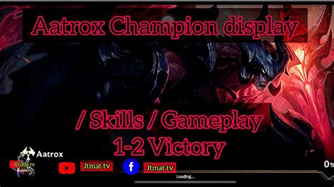 Aatrox Champion display / Skills / Gameplay #championdisplay - YouTube