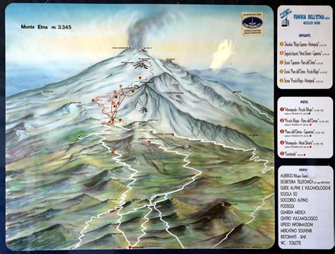 Maps of the Etna Volcano Nature Park