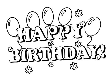 happy birthday sign printable to color - Alva Adair