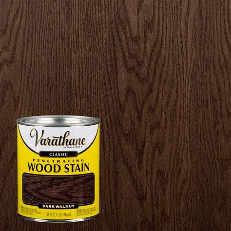 Varathane 1 qt. Dark Walnut Classic Interior Wood Stain 339720 - The Home Depot