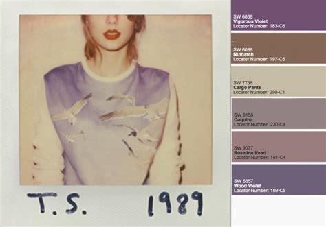 1989 Taylor Swift Paint Color Palette in 2022 | Taylor swift, Taylor swift 1989, Color
