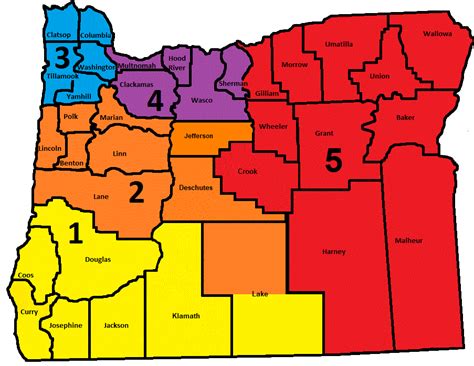 District Map | Oregon State Grange