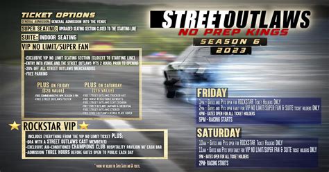 Street Outlaws Street Outlaws No Prep Kings Texas Motorplex tickets