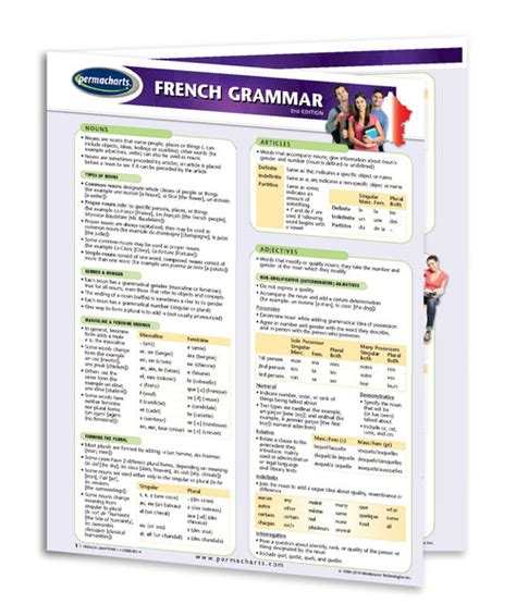 French Grammar Study Guide - Quick Reference Resource