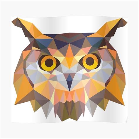 Geometric Owl Art Print by fabianocampos | Owl art print, Geometric owl, Art prints