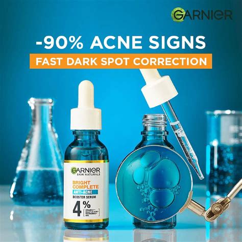 GARNIER, Anti-Acne Serum (With 4% Vitamin C + Salicylic + Niacinamide ...