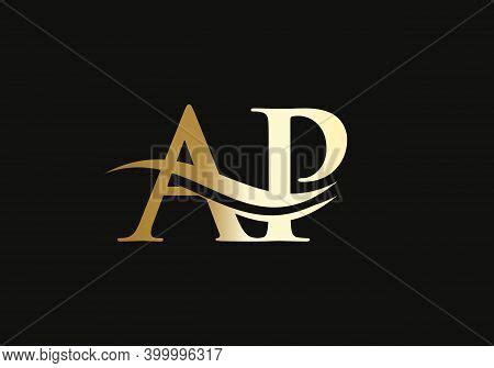 Premium Ap Letter Vector & Photo (Free Trial) | Bigstock