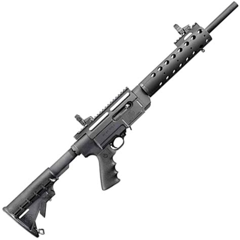 Ruger SR-22 Black Semi Automatic Rifle - 22 Long Rifle - 16.1in - Black ...