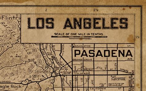 Vintage Los Angeles Map : Old Los Angeles Map Print Circa 1930 | Etsy