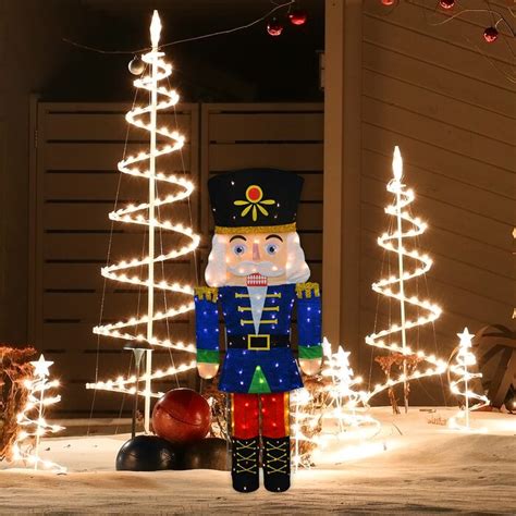 The Holiday Aisle® Candy Cane Lane 2D Pre-Lit Yard Art Décor Nutcracker ...