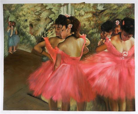 Dancers in Pink by Edgar Degas Ballet Painting, Oil Painting On Canvas, Canvas Art, Degas ...