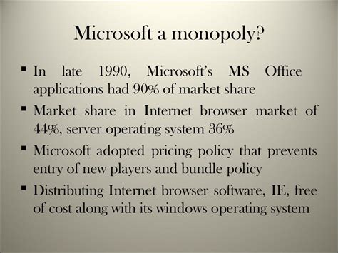 Microsoft antitrust case