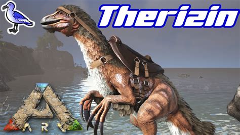 HOW TO TAME A THERIZINOSAURUS IN ARK - YouTube