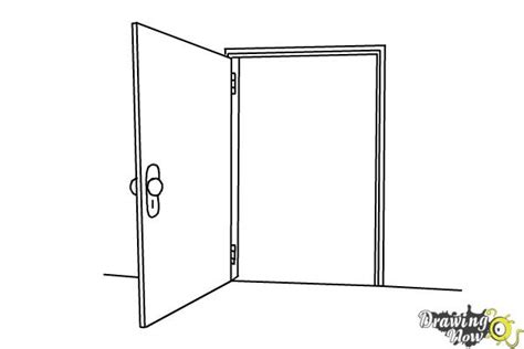 How to Draw an Open Door - DrawingNow