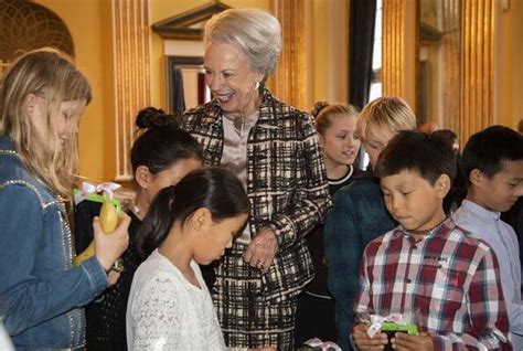 Princess Benedikte of Denmark received exchange students