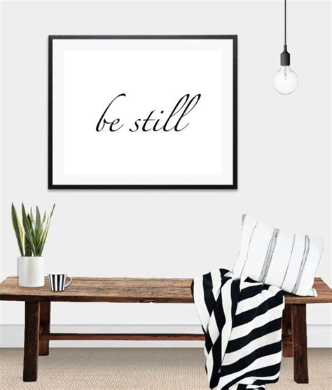 Be Still Wall Art Instant Download | Etsy