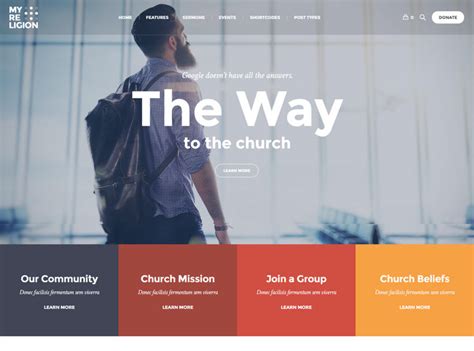 40 Best Church Website Templates