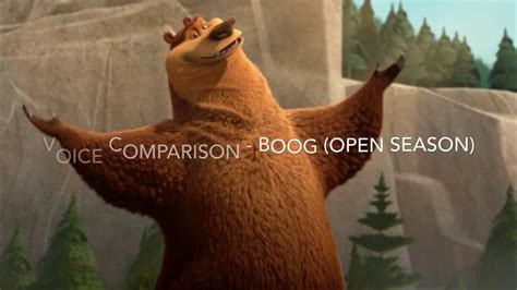 Voice Comparison - Boog (Open Season) - YouTube