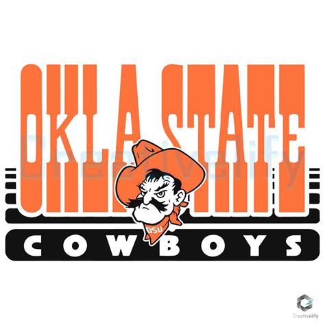 Oklahoma State Cowboys Football Logo SVG - CreativeLify