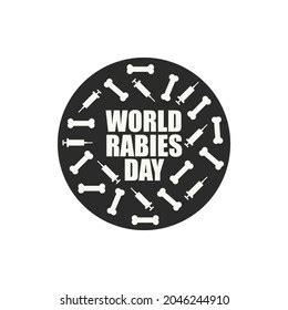 World Rabies Day Logo White Background Stock Vector (Royalty Free ...