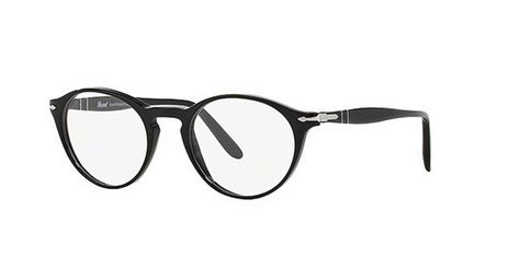 Persol Men's PO3092V 9014 50 Round Plastic Black Clear Eyeglasses - Walmart.com