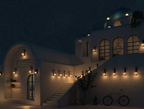 BLUE&WHITE SANTORINI ARCHITECTURE :: Behance