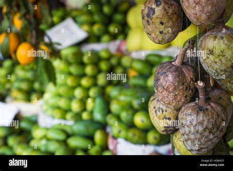 A lot of tropical fruits in outdoor market in Sri-Lanka Stock Photo - Alamy